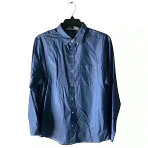 Van Heusen Originals Dress Shirt Men's Size XL Button Front Pocket Long Sleeves